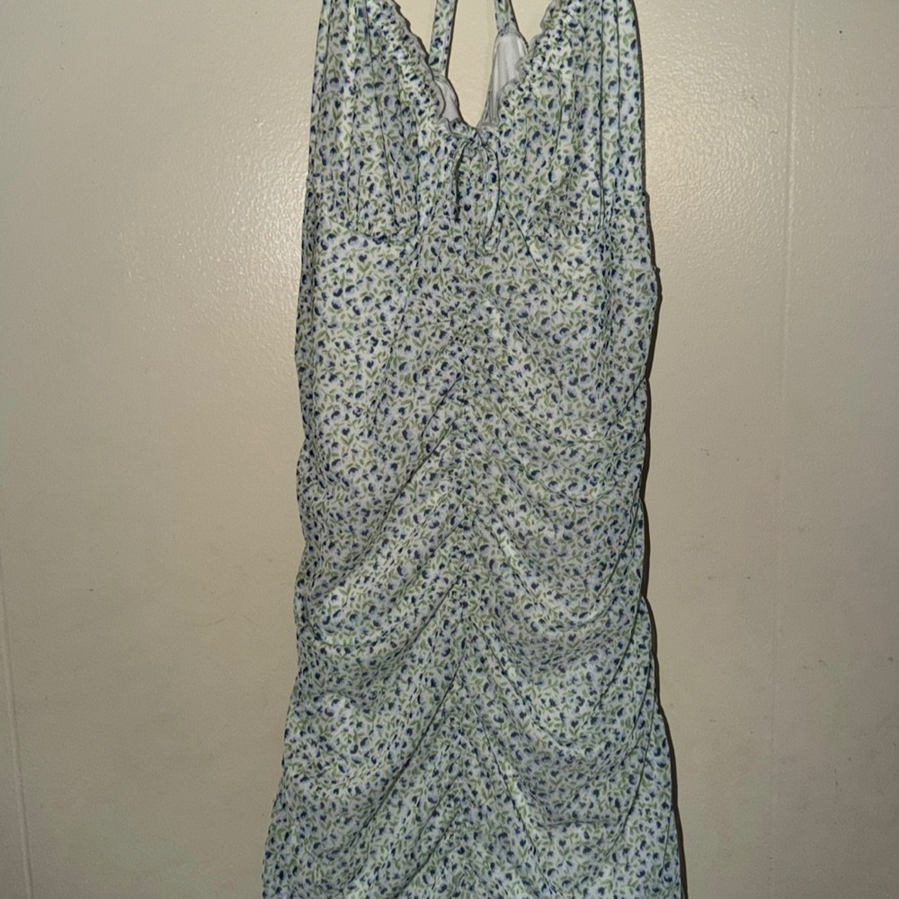 H&M Blue Floral Midi Dress